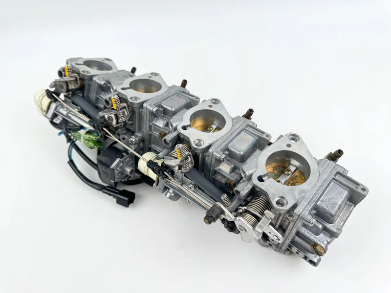 03-04 Yamaha 90HP 4 Stroke Outboard 1 2 3 4 Carburetor Set Of 4 - Good Condition - Image 20