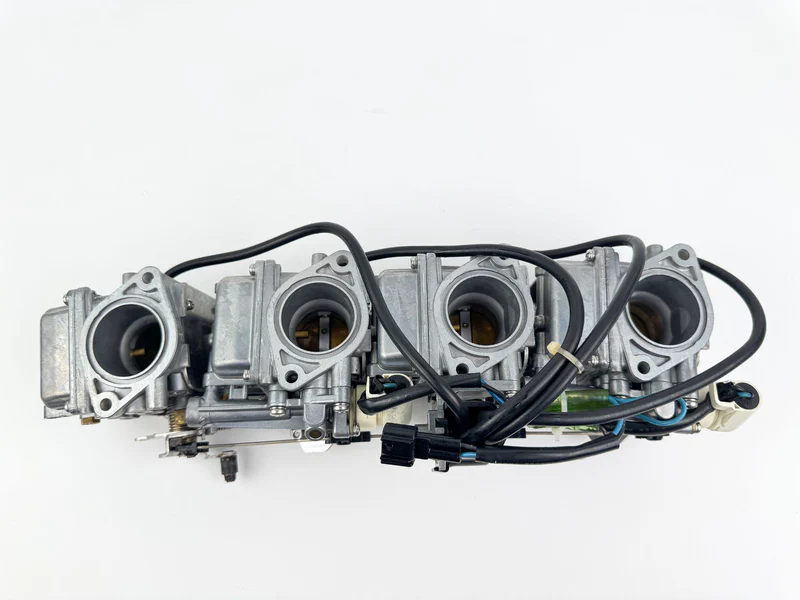 03-04 Yamaha 90HP 4 Stroke Outboard 1 2 3 4 Carburetor Set Of 4 - Good Condition - Image 4