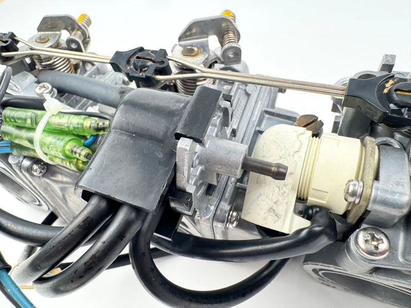 03-04 Yamaha 90HP 4 Stroke Outboard 1 2 3 4 Carburetor Set Of 4 - Good Condition - Image 16