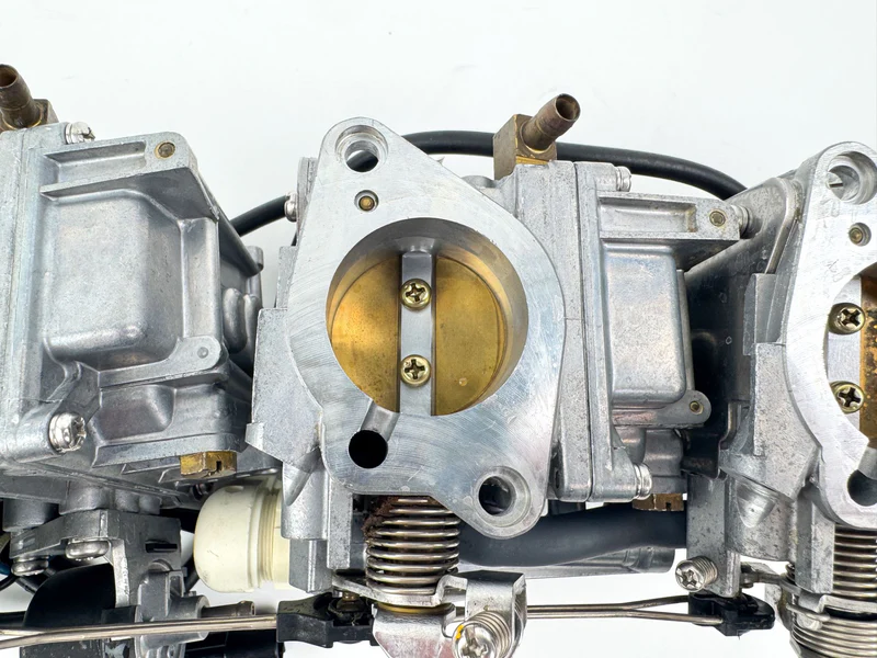 03-04 Yamaha 90HP 4 Stroke Outboard 1 2 3 4 Carburetor Set Of 4 - Good Condition - Image 7