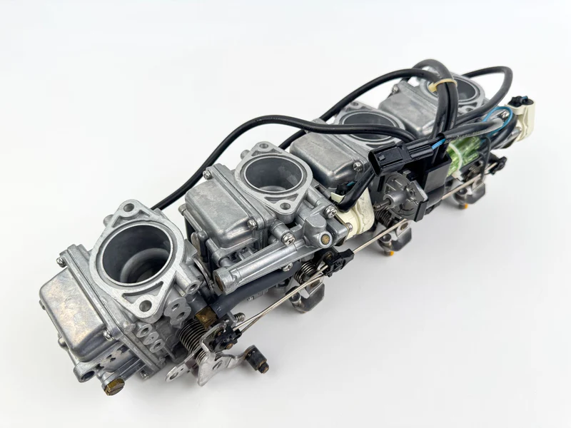 03-04 Yamaha 90HP 4 Stroke Outboard 1 2 3 4 Carburetor Set Of 4 - Good Condition - Image 3