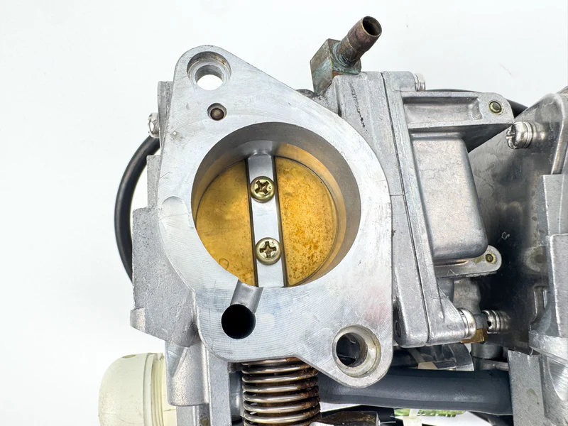 03-04 Yamaha 90HP 4 Stroke Outboard 1 2 3 4 Carburetor Set Of 4 - Good Condition - Image 12