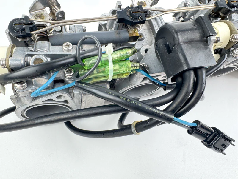 03-04 Yamaha 90HP 4 Stroke Outboard 1 2 3 4 Carburetor Set Of 4 - Good Condition - Image 2