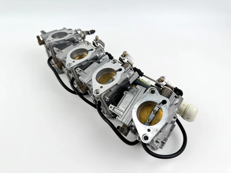 03-04 Yamaha 90HP 4 Stroke Outboard 1 2 3 4 Carburetor Set Of 4 - Good Condition - Image 18