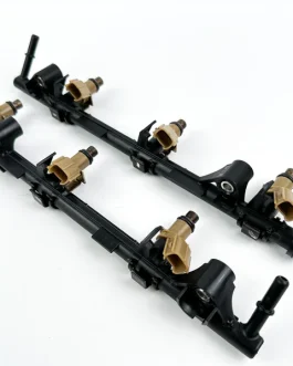 2005 Yamaha 250 HP 4 Stroke Fuel Injector Set W/ Rail 6P2-13761-00-00 Cleaned