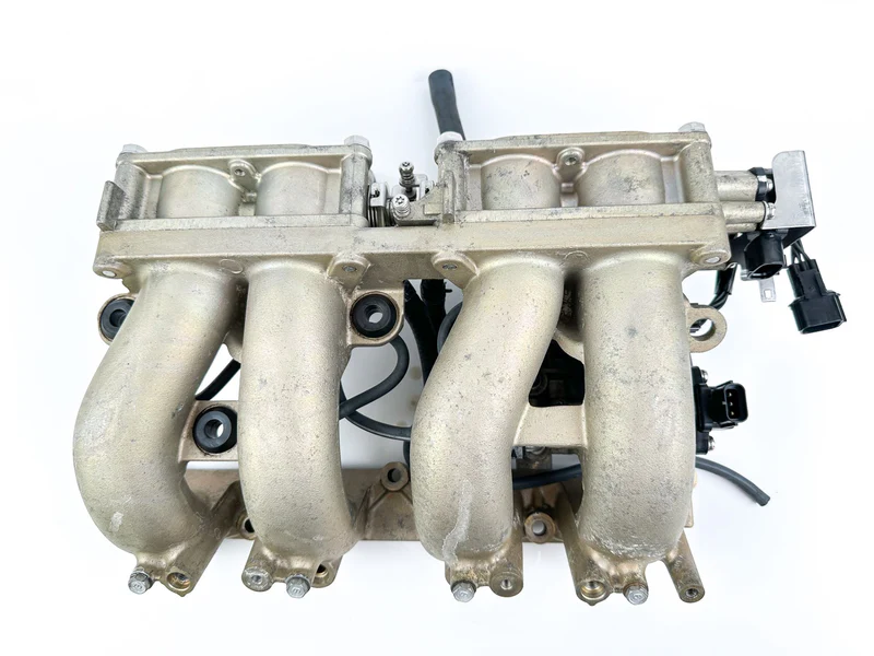 2004 Yamaha 115 HP 4 Stroke Outboard Intake Manifold & Throttle Body 68V-14200-03-00 OEM - Image 6