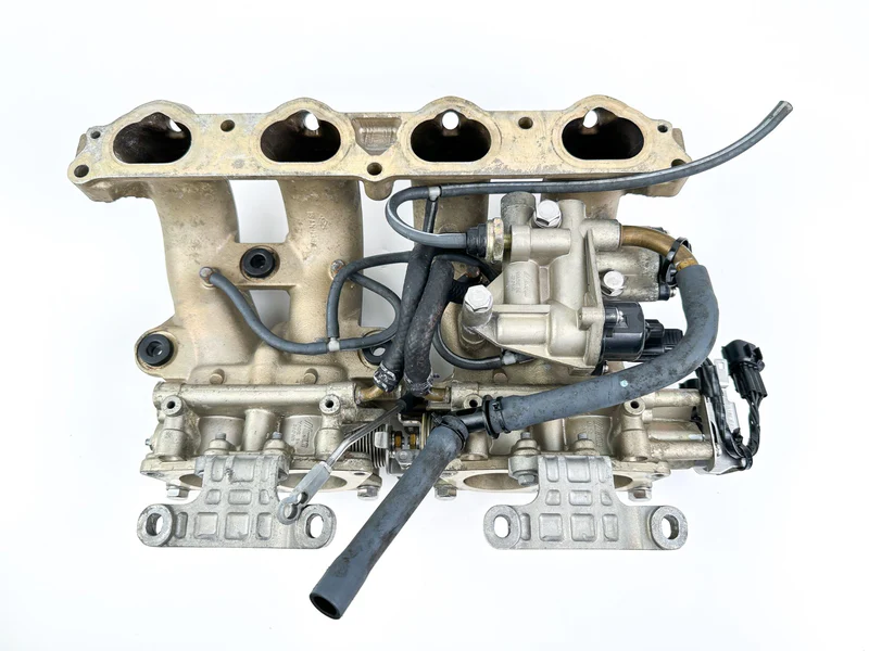 2004 Yamaha 115 HP 4 Stroke Outboard Intake Manifold & Throttle Body 68V-14200-03-00 OEM - Image 9