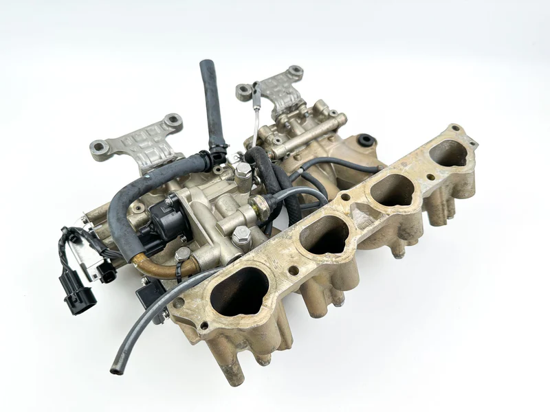 2004 Yamaha 115 HP 4 Stroke Outboard Intake Manifold & Throttle Body 68V-14200-03-00 OEM - Image 7